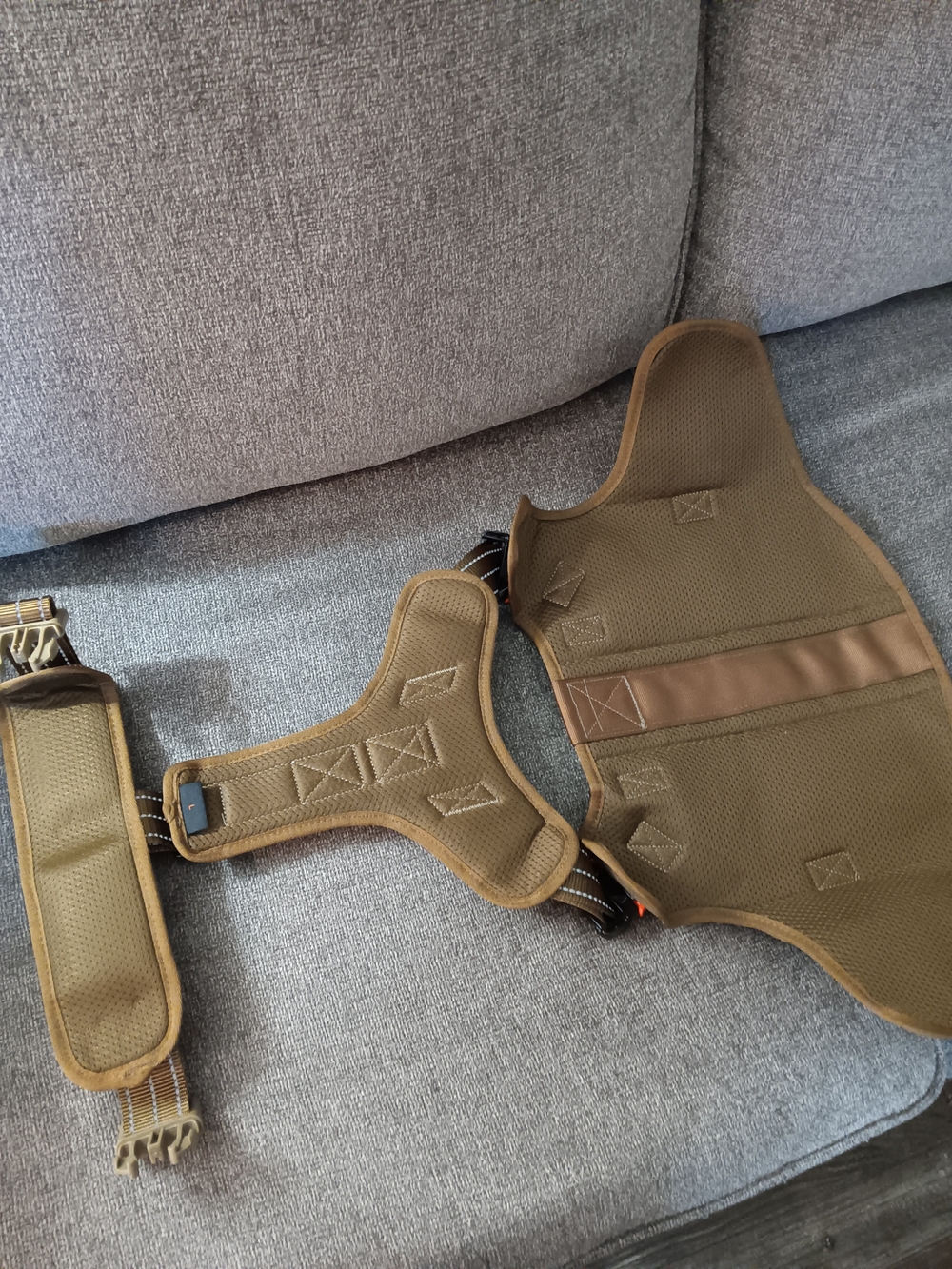 Icefang Tactical MOLLE Dog Harness - Coyote Brown Size L - Picture 2 of 2